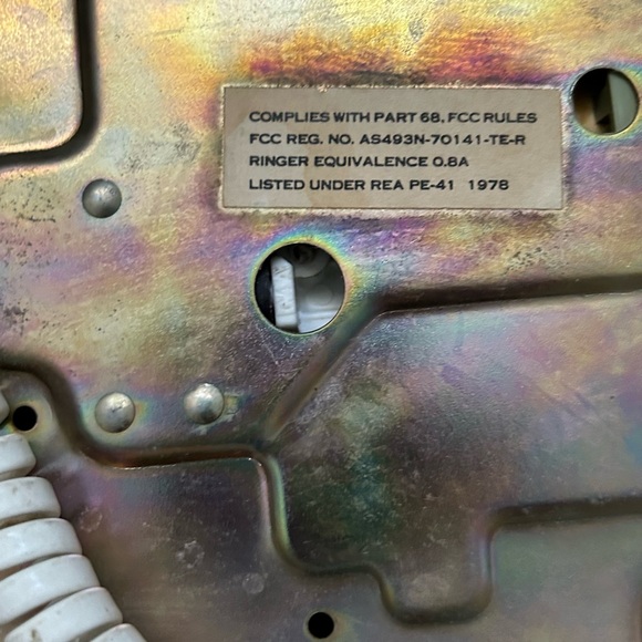 Vintage rotary phone USA Stromberg Carlson retro mid-century modern 70s MCM - Picture 6 of 6